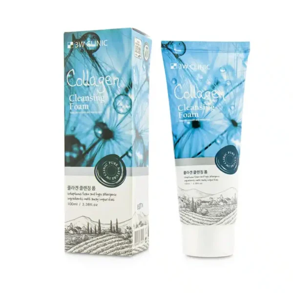 3W Clinic Collagen Foam Cleansing – 100ml - Image 1