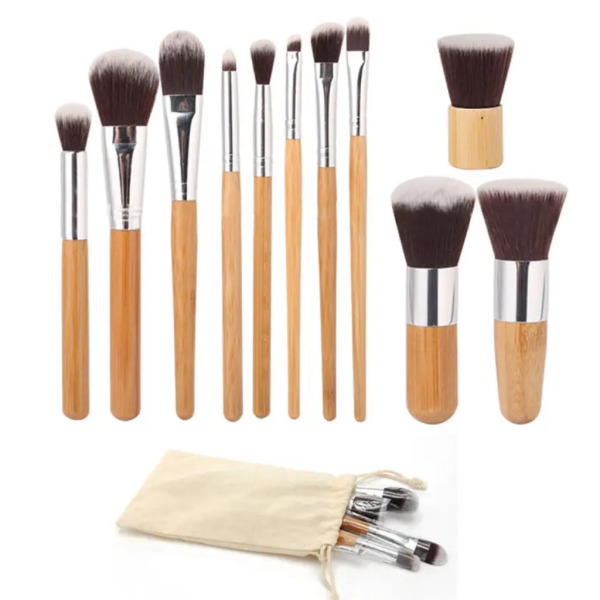 Bamboo Makeup Brush Set 11 Piece - Image 1