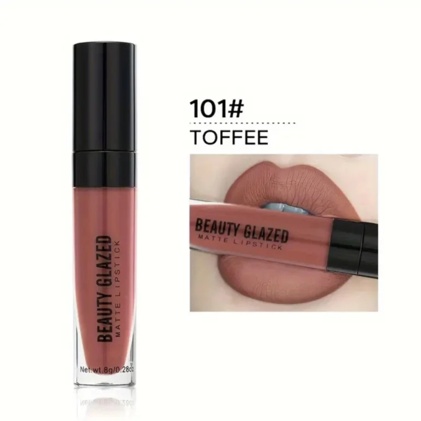 Beauty Glazed Matte Lipstick Toffee-101 - Image 1