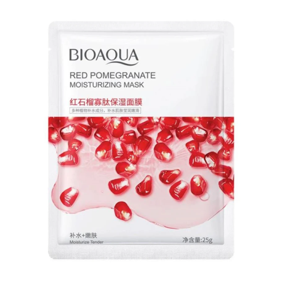 Bioaqua Red Pomegranate Sheet Mask Moisturizing Face – 25g - Image 1