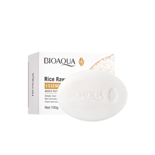 Bioaqua-Rice-Essence-Soap-Bath-Oil-Control-–-100g.webp Bioaqua Rice Essence Soap Bath Oil Control – 100g - Image 1