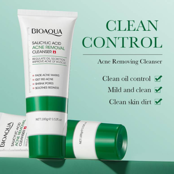 Bioaqua Salicylic Acid Acne Cleanser Oil Control – 100g - Image 1