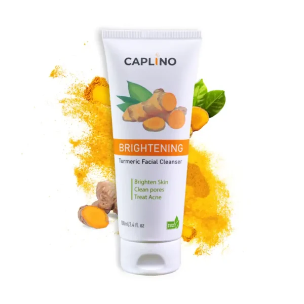 Caplino Brightening Turmeric Facial Cleanser – 100ml - Image 1