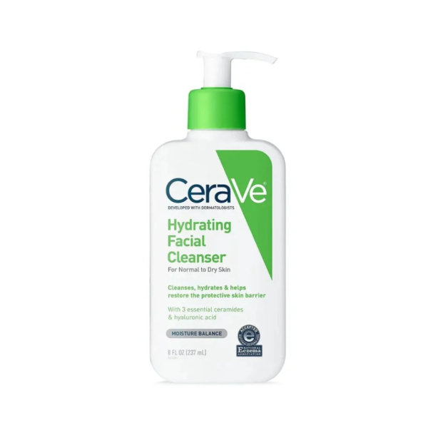 Cerave Hydrating Facial Cleanser For Normal to Dry Skin – 237ml - Image 1