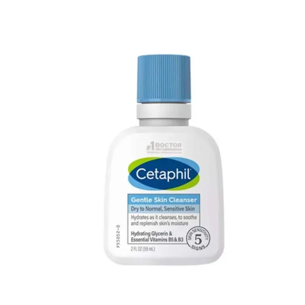 Cetaphil Gentle Skin Cleanser for Dry to Normal Sensitive Skin – 59ml - Image 1
