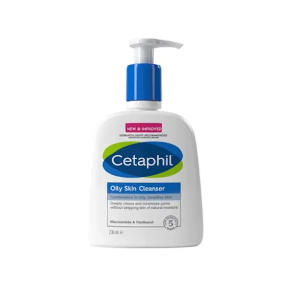 Cetaphil Oily Skin Cleanser Combination to Oily Sensitive Skin – 236ml - Image 1