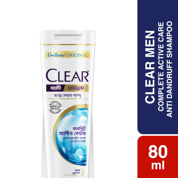 Clear Complete Active Care Anti Dandruff Shampoo 80ml - Image 1