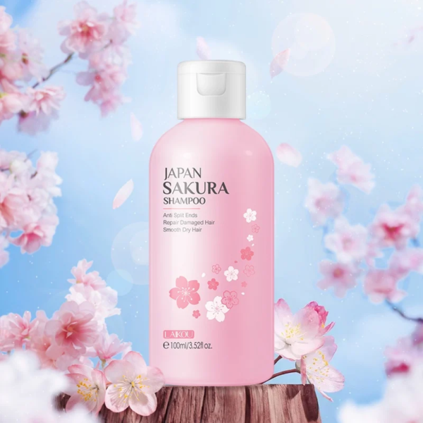 LAIKOU-Japan-Sakura-Shampoo-100ml.webp LAIKOU Japan Sakura Shampoo 100ml - Image 1