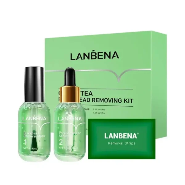 LANBENA Green Tea Blackhead Remover Kit ( 17ml +17ml ) - Image 1