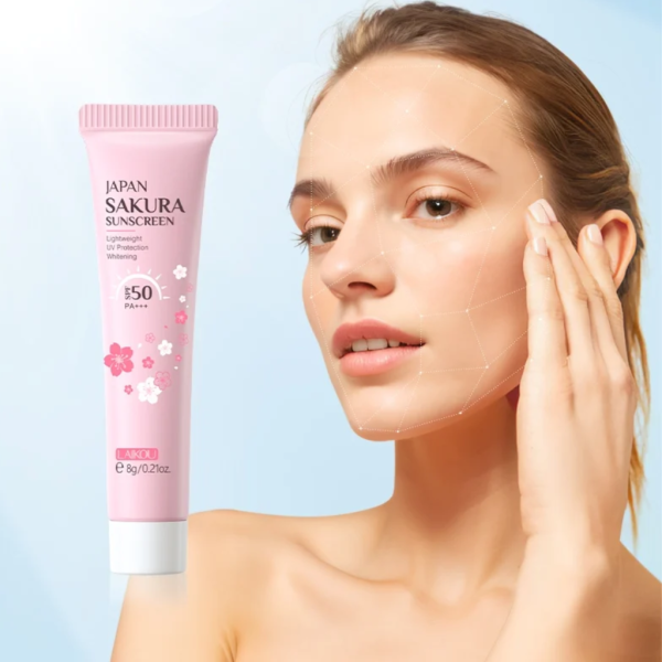 Laikou Japan Sakura Sunscreen UVSpf50 Pa+++ 8g - Image 1