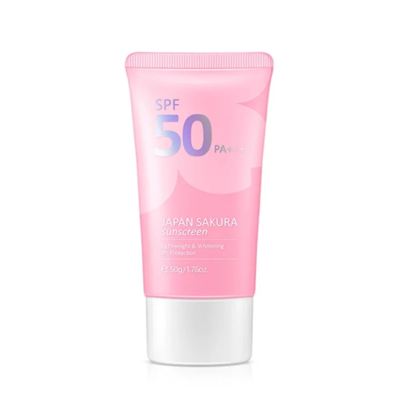 Laikou Japan Sakura Sunscreen Uv Spf50 Pa+++ Sunblock – 50g - Image 1