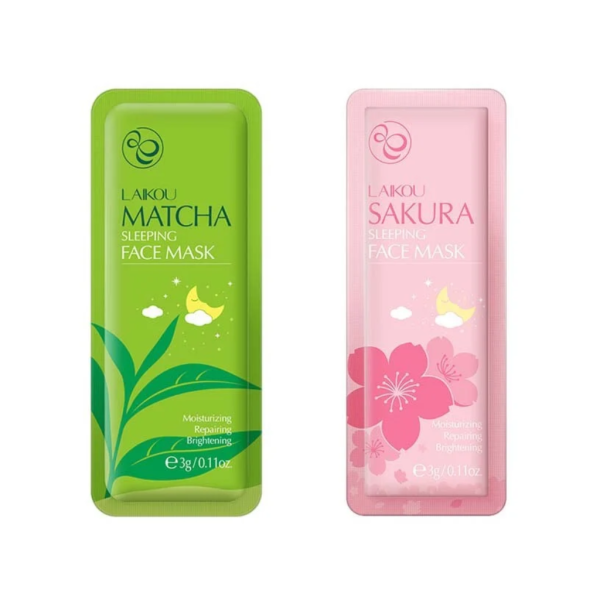 Laikou Sakura and Matcha Sleeping Mask [3gm +3gm] - Image 1