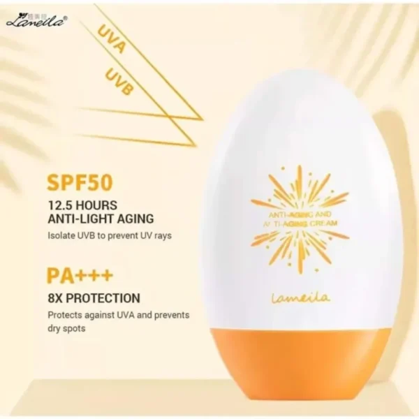Lameila Sunscreen Intensive Uv Anti Aging Cream SPF50 – 55g - Image 1