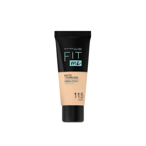 Maybelline Fit Me Matte & Poreless Foundation 115 Ivory - Image 1