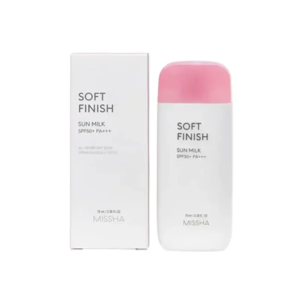 Missha Soft Finish Sun Milk Sunscreen SPF50+ PA+++ – 70ml - Image 1