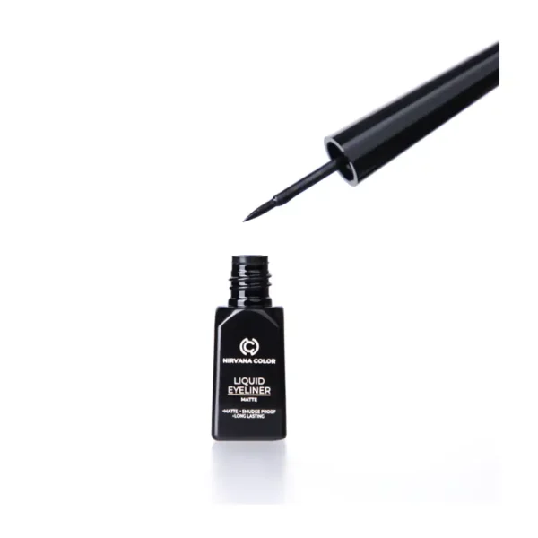 Nirvana Color Liquid Matte Eyeliner Deep Black 3ml - Image 1