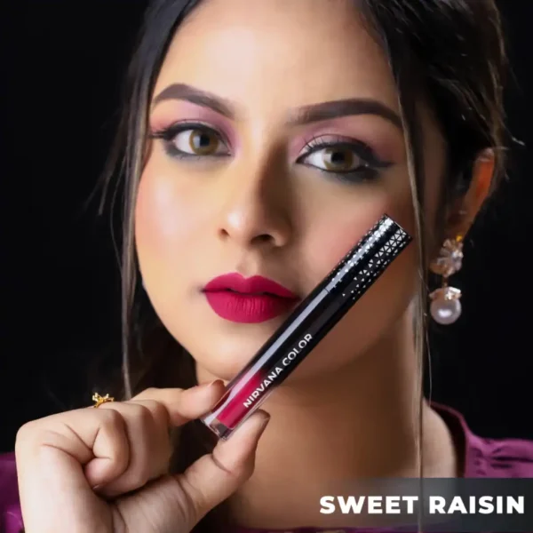 Nirvana Color Liquid Matte Lipstick 5ml – Sweet Raisin - Image 1