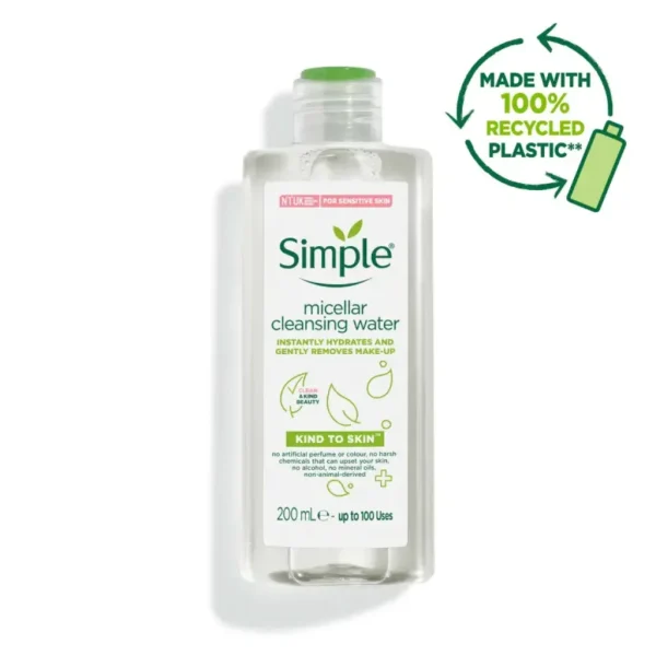 Simple Kind to Skin Micellar Cleansing Water – 200ml - Image 1