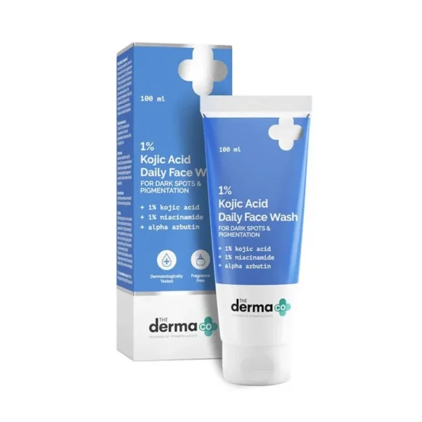 The Derma CO 1% Kojic Acid Daily Face Wash – 100ml - Image 1