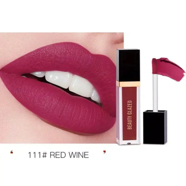 Beauty glazed matte liquid lipstick Red Wine 111 - Image 1