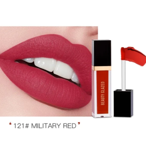 Beauty glazed matte liquid lipstick Military Red-121